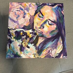 Custom Portrait 12" x 12" on Canvas Original Painting by Michelle Schultz